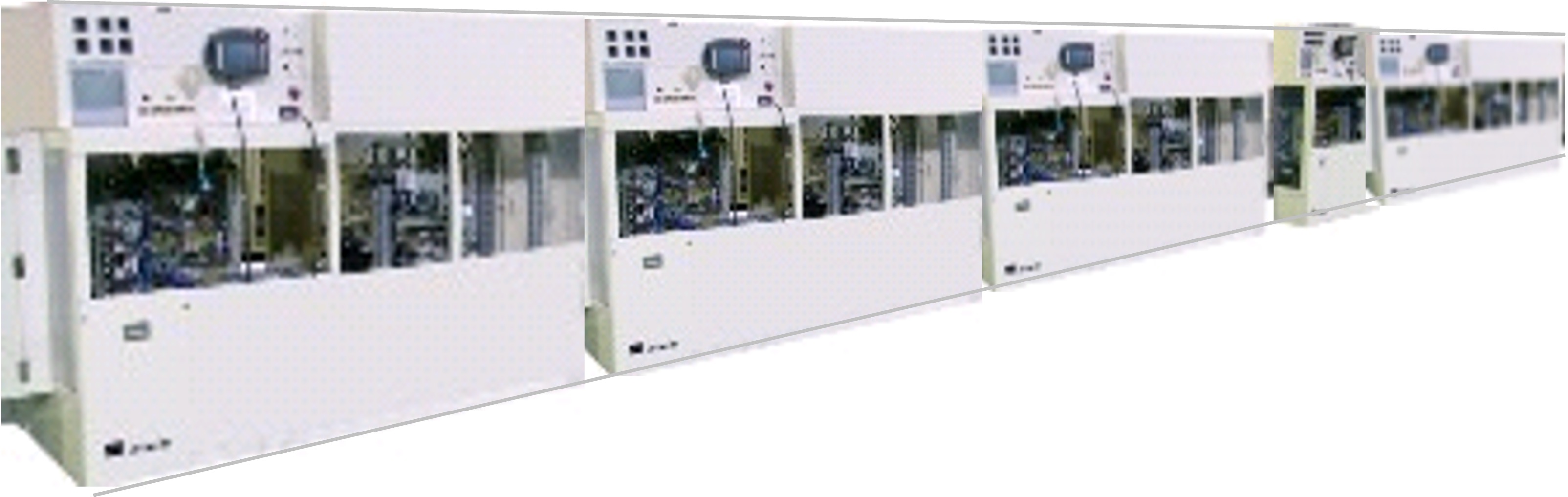 大型フラットパネルACF実装ライン